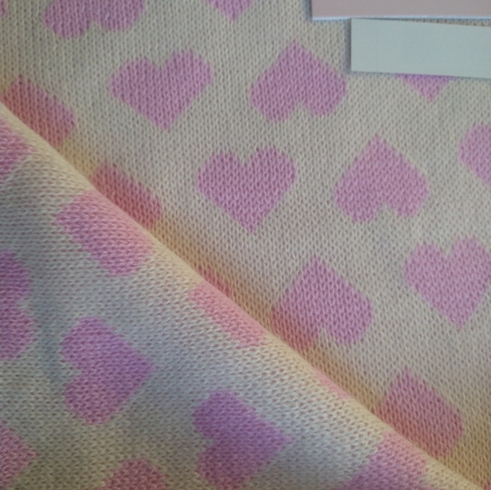 Aqua Heart Jacquard Scarf & Beanie Set - 100% Exclusive BLOOMINGDALES - $140 - Picture 5 of 8